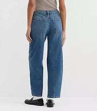 Rivete Curvy Mid Rise Barrel Jeans Echo