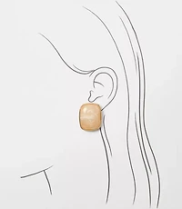 Marbleized Statement Stud Earrings