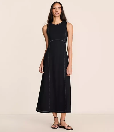 Lou & Grey Terrysoft Contrast Stitch Maxi Dress