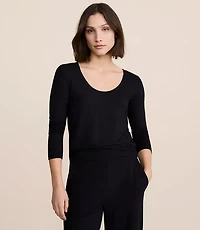 Lou & Grey Softened Modal Scoop Neck Pajama Tee