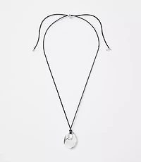 Oval Cord Pendant Necklace