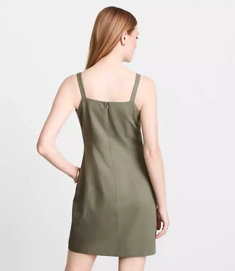 LOFT Versa Pure Spun Apron Mini Pocket Dress
