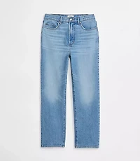 Rivete Tall Curvy High Rise Straight Jeans Aura Wash