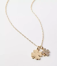 Pave Clover Necklace