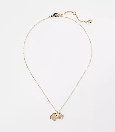 Pave Clover Necklace