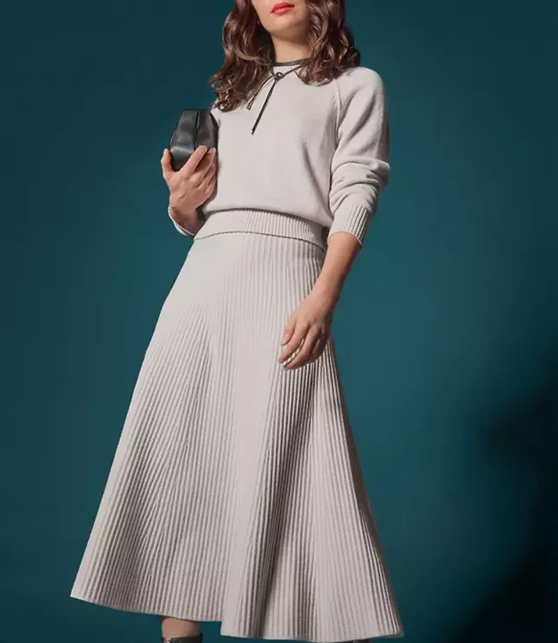 Lilla P Flared Knit Skirt