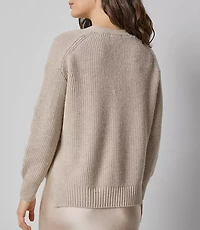 Lilla P Relaxed Side Vent Cardigan