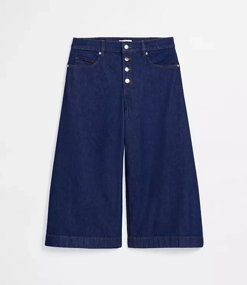 Rivete Tall Curvy High Rise Gaucho Jeans Nova Wash