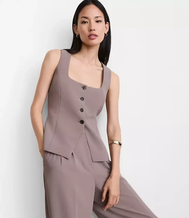 LOFT Versa Crepe Drape Tank Vest