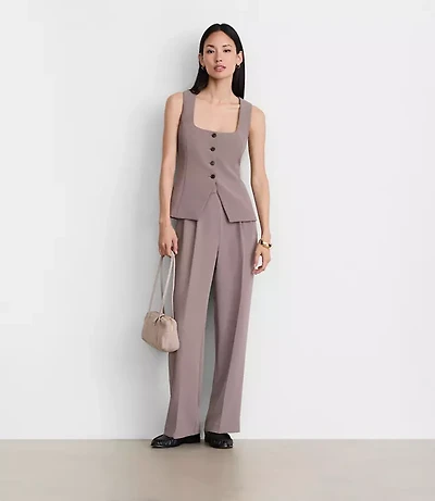 LOFT Versa Crepe Drape Tank Vest