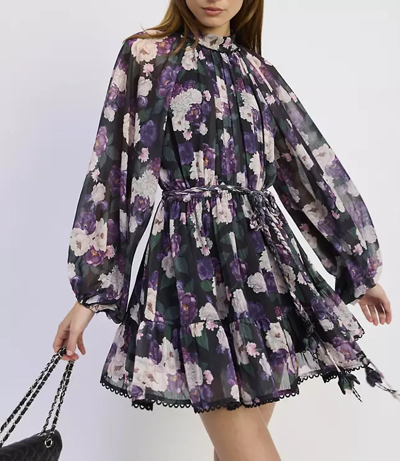 En Saison Jasmine Long Sleeve Mini Dress