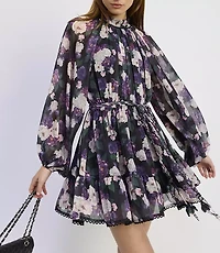 En Saison Jasmine Long Sleeve Mini Dress