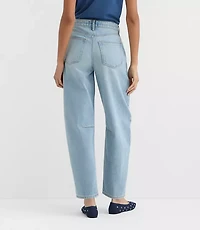 Rivete Tall High Rise Barrel Jeans Light Wash