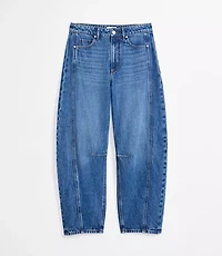 Rivete Tall Seamed High Rise Barrel Jeans Dark Wash