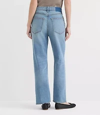 Rivete Tall High Rise Straight Jeans Aura Wash