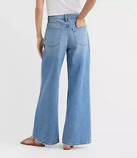 Rivete Tall High Rise Relaxed Wide Leg Jeans Light Wash