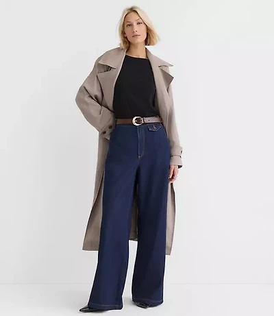 Tall High Rise Trouser Jeans Dark Rinse