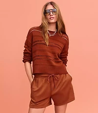 Lou & Grey Pointelle Striped Sweater