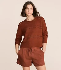 Lou & Grey Pointelle Striped Sweater