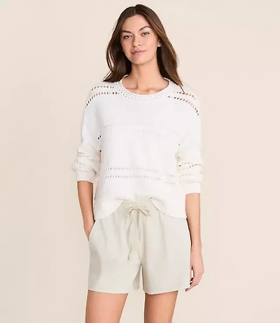 Lou & Grey Pointelle Striped Sweater