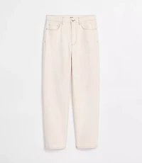 Rivete Tall Curvy High Rise Straight Jeans Ivory