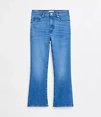Rivete Tall High Rise Kick Crop Jeans Vintage Mid Wash