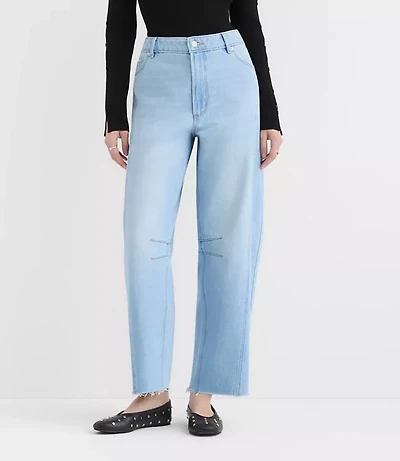 Rivete Curvy Fresh Cut Horseshoe Jeans Haze Wash