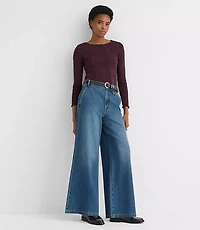 Tall High Rise Trouser Jeans Vintage Mid Wash