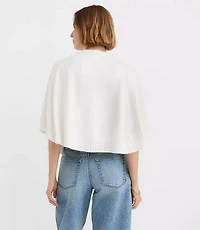 Button Cape Sweater