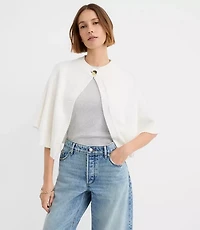 Button Cape Sweater