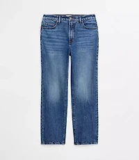 Rivete Tall Curvy High Rise Straight Jeans Echo Wash