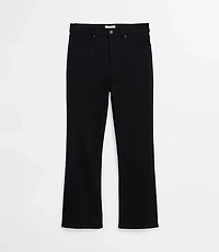 Rivete Tall High Rise Kick Crop Jeans Noir Wash