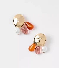 Pearlized Molded Statement Earrings