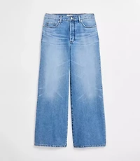 Rivete Tall Curvy High Rise Relaxed Wide Leg Jeans Light Wash