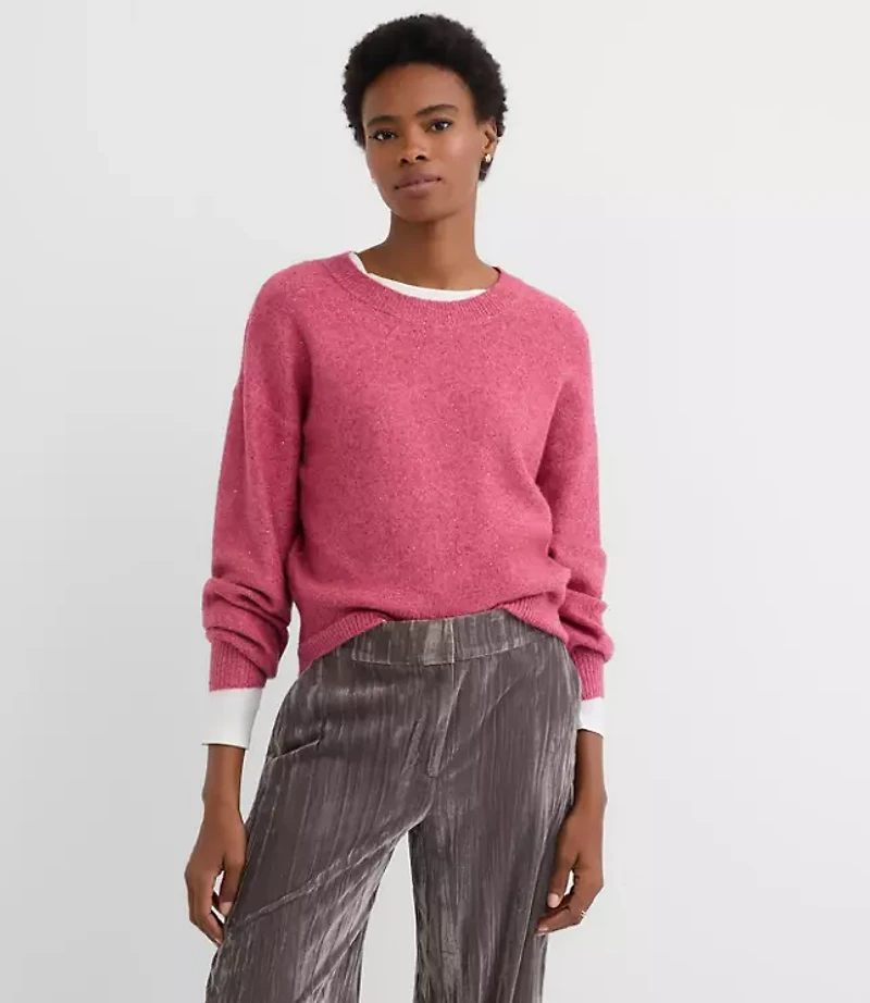 Petite Shimmer Blouson Sweater