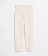 Rivete Tall High Rise Straight Jeans Ivory