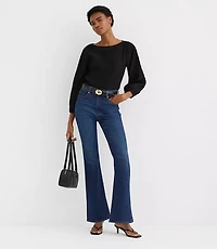 Smocked Lantern Sleeve Blouse