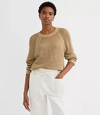 Metallic Mesh Stitch Sweater