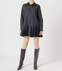 English Factory Colorblocked Shirtdress