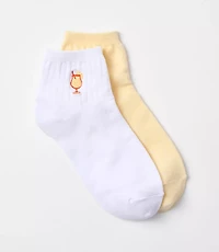 Cocktail & Dot Ankle Sock Set