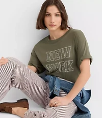 New York Oversized Jersey Modern Tee