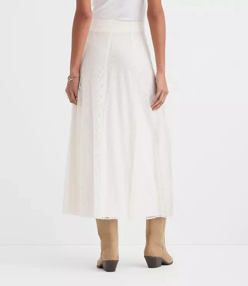 Petite Floral Lace Maxi Skirt