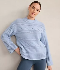 Haven Well Within Cotton Blend Horizontal Cable Sweater