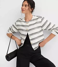 Striped Tweed Jacket