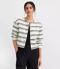Striped Tweed Jacket