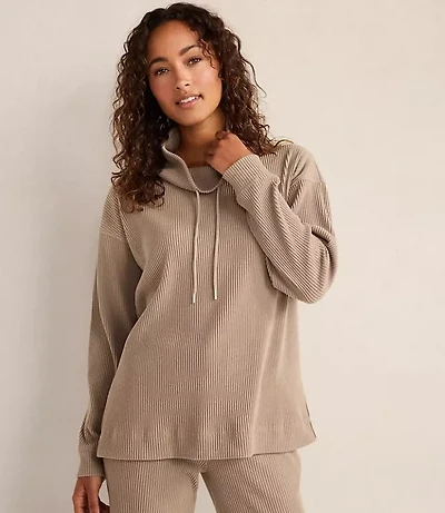 Haven Well Within Ottoman Rib Cowl Neck Top