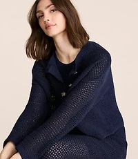 Petite Lou & Grey Reversible Mesh Sweater