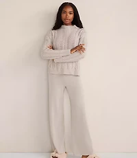 Haven Well Within Organic Cotton Cable Mock Neck Sweater