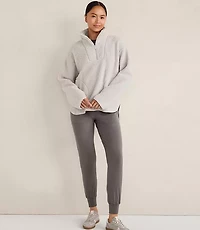 Haven Well Within Sherpa Half-Zip Mock Neck Pullover