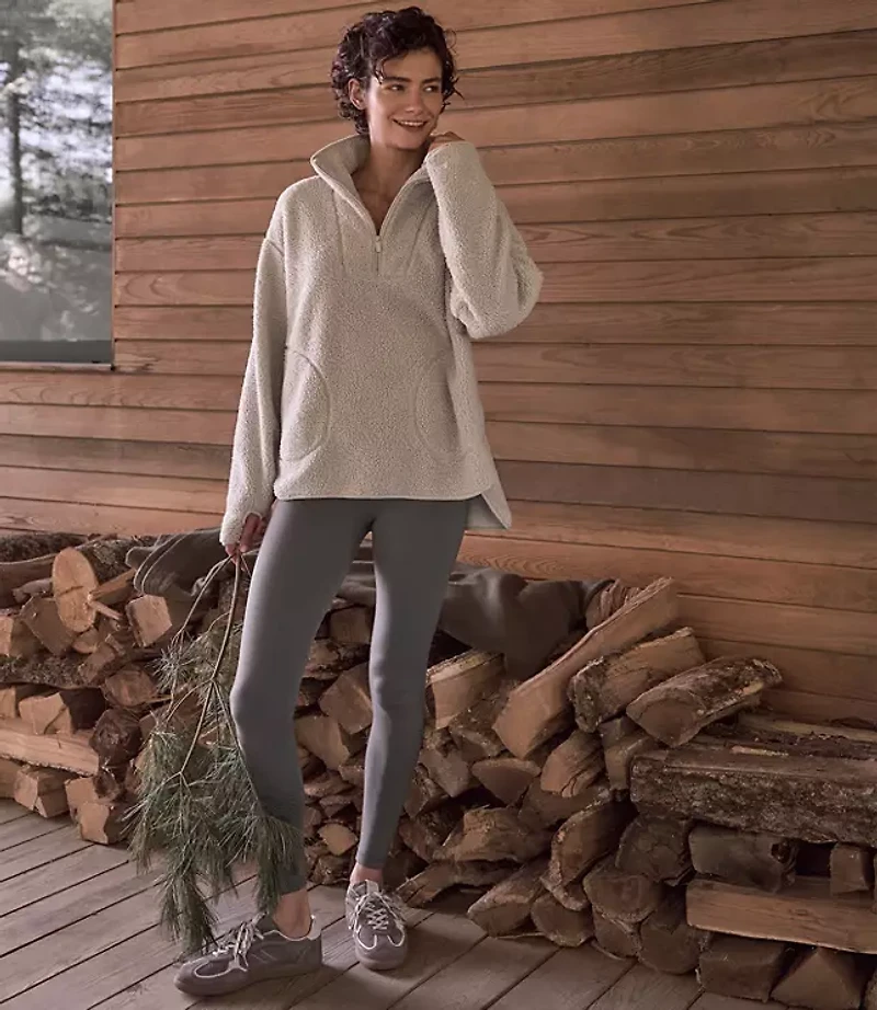 Haven Well Within Sherpa Half-Zip Mock Neck Pullover